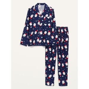 NEW retired old navy Christmas family matching pajamas mens XL set Santa clause